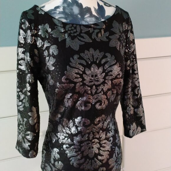 Holiday Glamour Bodycon Sequin Dress made in CANADA,  NWOT - Picture 6 of 13